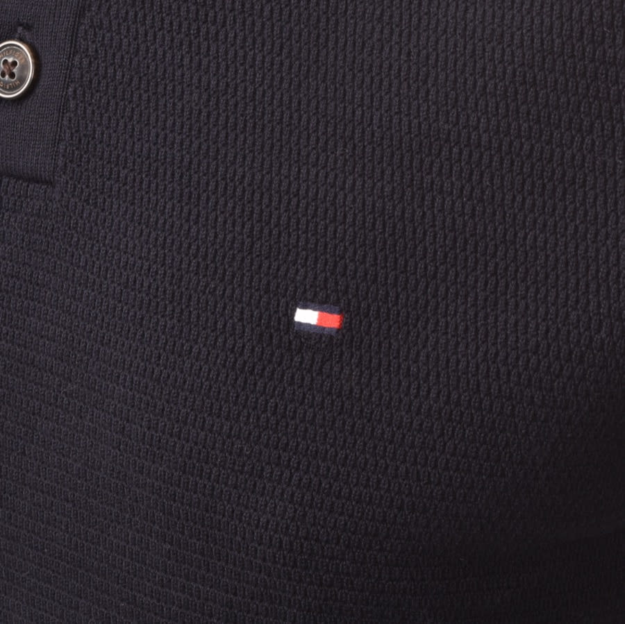 Alternative Image for ProductTommy Hilfiger Cotton Button Mock Neck Jumper Navy3